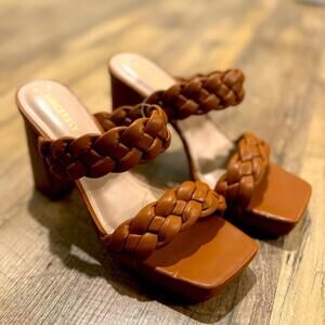 New! Sincerely Jules Braided Heeled Sandals